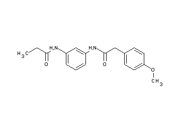 N-(3-{[2-(4-methoxyphenyl)acetyl]amino}phenyl)propanamide