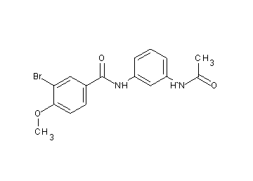 N-[3-(acetylamino)phenyl]-3-bromo-4-methoxybenzamide