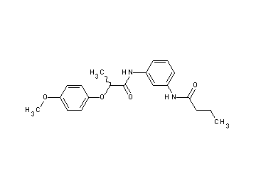 N-(3-{[2-(4-methoxyphenoxy)propanoyl]amino}phenyl)butanamide