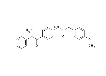 4-{[(4-methoxyphenyl)acetyl]amino}-N-methyl-N-phenylbenzamide