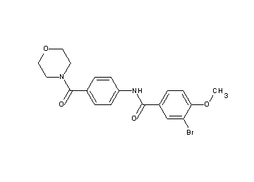 3-bromo-4-methoxy-N-[4-(4-morpholinylcarbonyl)phenyl]benzamide