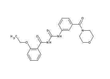 2-ethoxy-N-({[3-(4-morpholinylcarbonyl)phenyl]amino}carbonothioyl)benzamide - Click Image to Close