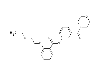 2-(2-ethoxyethoxy)-N-[3-(4-morpholinylcarbonyl)phenyl]benzamide