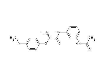 N-[3-(acetylamino)phenyl]-2-(4-ethylphenoxy)propanamide