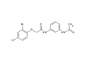N-[3-(acetylamino)phenyl]-2-(2-bromo-4-chlorophenoxy)acetamide