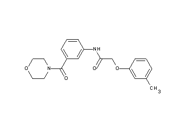 2-(3-methylphenoxy)-N-[3-(4-morpholinylcarbonyl)phenyl]acetamide