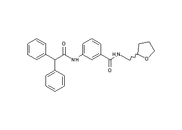 3-[(diphenylacetyl)amino]-N-(tetrahydro-2-furanylmethyl)benzamide