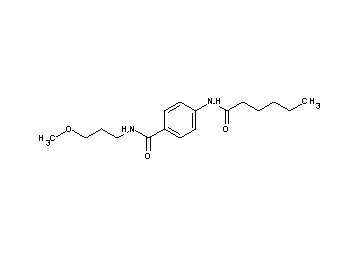 4-(hexanoylamino)-N-(3-methoxypropyl)benzamide