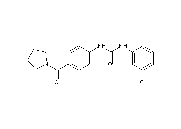 N-(3-chlorophenyl)-N'-[4-(1-pyrrolidinylcarbonyl)phenyl]urea