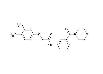 2-(3,4-dimethylphenoxy)-N-[3-(4-morpholinylcarbonyl)phenyl]acetamide