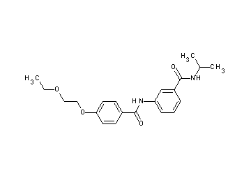 3-{[4-(2-ethoxyethoxy)benzoyl]amino}-N-isopropylbenzamide