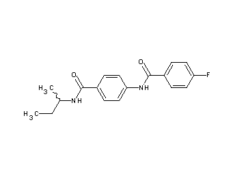 N-{4-[(sec-butylamino)carbonyl]phenyl}-4-fluorobenzamide