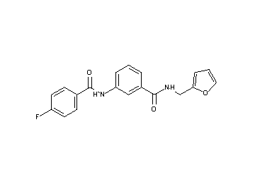 3-[(4-fluorobenzoyl)amino]-N-(2-furylmethyl)benzamide