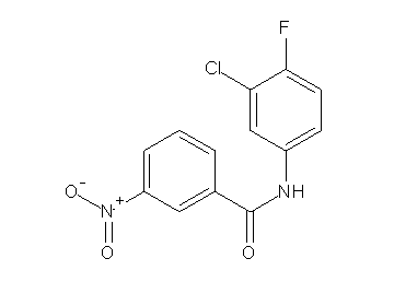 N-(3-chloro-4-fluorophenyl)-3-nitrobenzamide