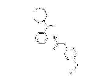 N-[2-(1-azepanylcarbonyl)phenyl]-2-(4-methoxyphenyl)acetamide