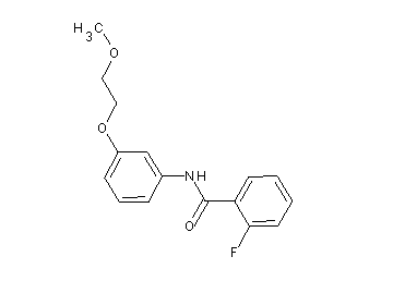 2-fluoro-N-[3-(2-methoxyethoxy)phenyl]benzamide