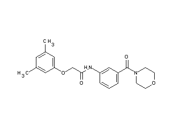 2-(3,5-dimethylphenoxy)-N-[3-(4-morpholinylcarbonyl)phenyl]acetamide