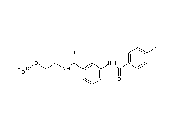 3-[(4-fluorobenzoyl)amino]-N-(2-methoxyethyl)benzamide