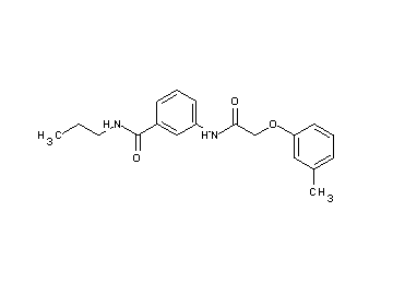 3-{[(3-methylphenoxy)acetyl]amino}-N-propylbenzamide