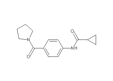 N-[4-(1-pyrrolidinylcarbonyl)phenyl]cyclopropanecarboxamide