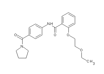 2-(2-ethoxyethoxy)-N-[4-(1-pyrrolidinylcarbonyl)phenyl]benzamide