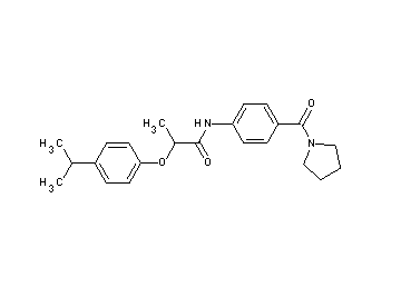 2-(4-isopropylphenoxy)-N-[4-(1-pyrrolidinylcarbonyl)phenyl]propanamide