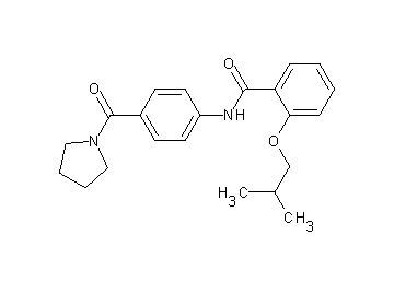 2-isobutoxy-N-[4-(1-pyrrolidinylcarbonyl)phenyl]benzamide