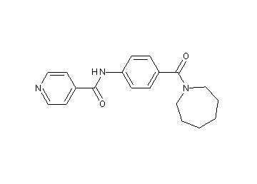 N-[4-(1-azepanylcarbonyl)phenyl]isonicotinamide