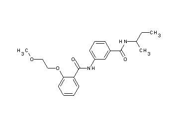 N-{3-[(sec-butylamino)carbonyl]phenyl}-2-(2-methoxyethoxy)benzamide
