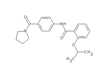 2-isopropoxy-N-[4-(1-pyrrolidinylcarbonyl)phenyl]benzamide