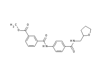 methyl 3-{[(4-{[(tetrahydro-2-furanylmethyl)amino]carbonyl}phenyl)amino]carbonyl}benzoate - Click Image to Close