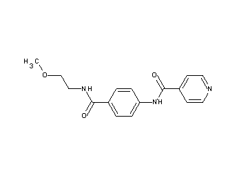 N-(4-{[(2-methoxyethyl)amino]carbonyl}phenyl)isonicotinamide