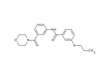 N-[3-(4-morpholinylcarbonyl)phenyl]-3-propoxybenzamide
