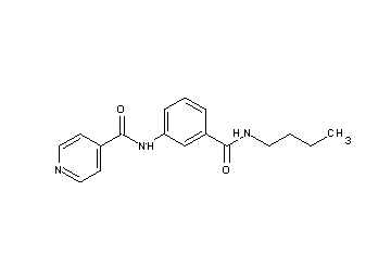 N-{3-[(butylamino)carbonyl]phenyl}isonicotinamide