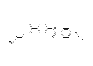 4-methoxy-N-(4-{[(2-methoxyethyl)amino]carbonyl}phenyl)benzamide