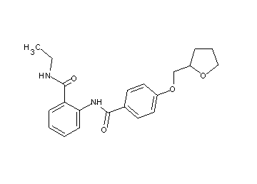 N-ethyl-2-{[4-(tetrahydro-2-furanylmethoxy)benzoyl]amino}benzamide