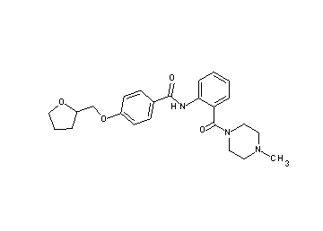 N-{2-[(4-methyl-1-piperazinyl)carbonyl]phenyl}-4-(tetrahydro-2-furanylmethoxy)benzamide
