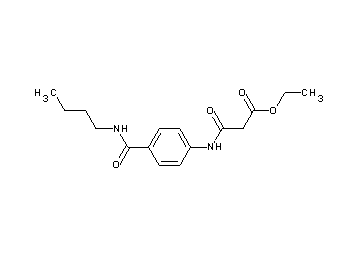 ethyl 3-({4-[(butylamino)carbonyl]phenyl}amino)-3-oxopropanoate