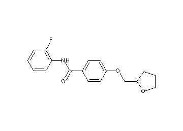N-(2-fluorophenyl)-4-(tetrahydro-2-furanylmethoxy)benzamide