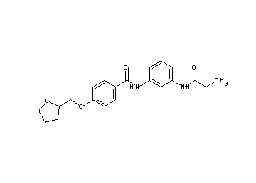 N-[3-(propionylamino)phenyl]-4-(tetrahydro-2-furanylmethoxy)benzamide