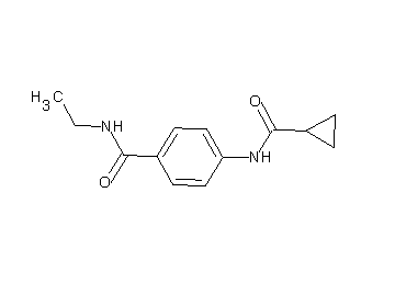 4-[(cyclopropylcarbonyl)amino]-N-ethylbenzamide