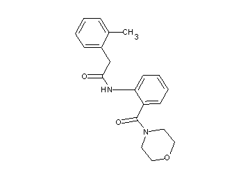 2-(2-methylphenyl)-N-[2-(4-morpholinylcarbonyl)phenyl]acetamide