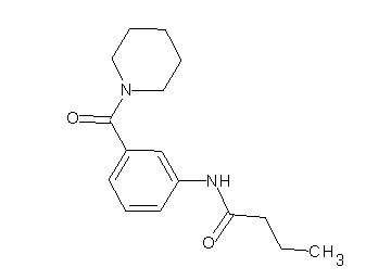 N-[3-(1-piperidinylcarbonyl)phenyl]butanamide
