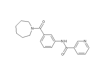 N-[3-(1-azepanylcarbonyl)phenyl]nicotinamide