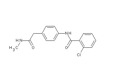 2-chloro-N-{4-[2-(methylamino)-2-oxoethyl]phenyl}benzamide