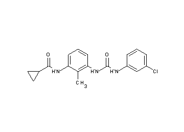 N-[3-({[(3-chlorophenyl)amino]carbonyl}amino)-2-methylphenyl]cyclopropanecarboxamide