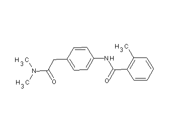 N-{4-[2-(dimethylamino)-2-oxoethyl]phenyl}-2-methylbenzamide