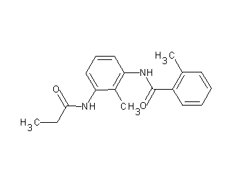 2-methyl-N-[2-methyl-3-(propionylamino)phenyl]benzamide