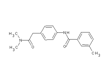 N-{4-[2-(dimethylamino)-2-oxoethyl]phenyl}-3-methylbenzamide