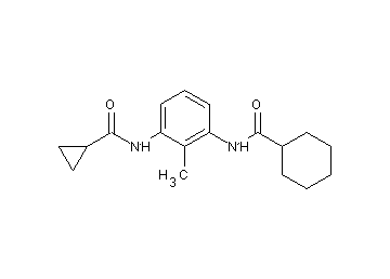 N-{3-[(cyclopropylcarbonyl)amino]-2-methylphenyl}cyclohexanecarboxamide